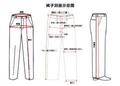 褲子尺碼(尺寸)對照表[測量示意圖]_免費(fèi)下載